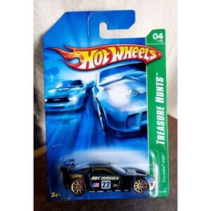 Hot Wheels CORVETTE C6R Black 124 2007 TREASURE HUNTS Series 4/12 Gold 10SP 1:64